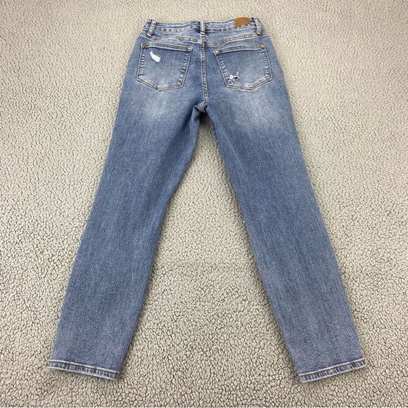 Judy Blue Women's Destroyed Slim Fit Ankle Stretch Jeans | Size: 5/27 - Picture 5 of 15